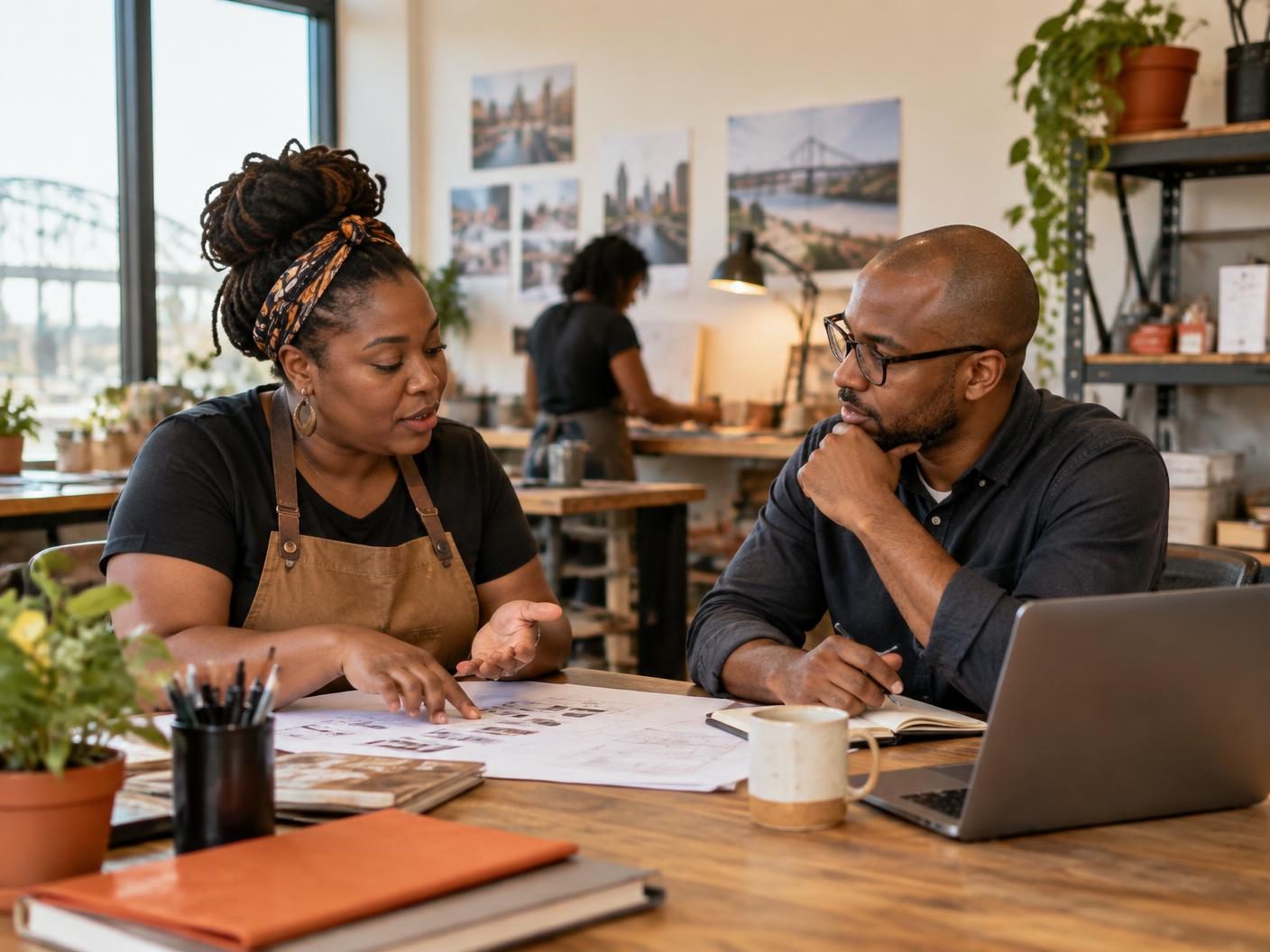 A patient planning conversation with a Memphis small-business owner